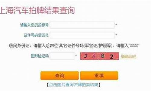 上海汽车牌照查询系统_上海车牌在用查询